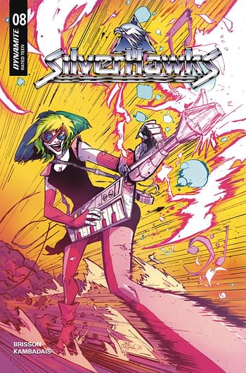 Cover image for SILVERHAWKS #8 CVR G 10 COPY COUSENS BATTLE DAMAGE ORIGNAL (