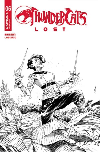 Cover image for THUNDERCATS LOST #6 CVR H 10 COPY INCV SHALVEY LINE ART