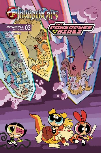 Cover image for THUNDERCATS POWERPUFF GIRLS #3 CVR B ENGLE