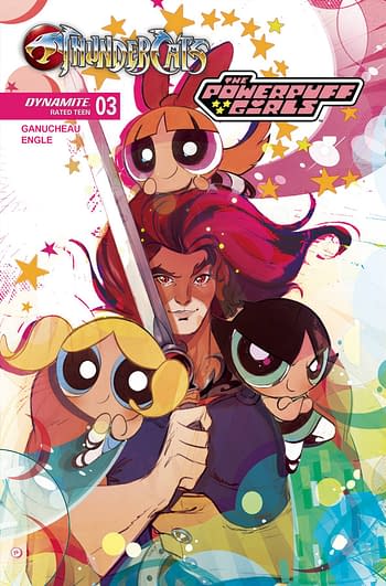 Cover image for THUNDERCATS POWERPUFF GIRLS #3 CVR E BALDARI