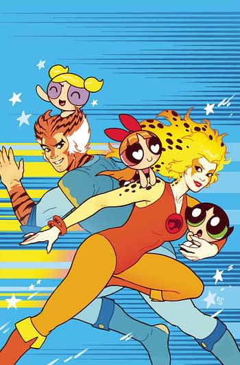 Cover image for THUNDERCATS POWERPUFF GIRLS #3 CVR F GANUCHEAU METAL PREMIUM