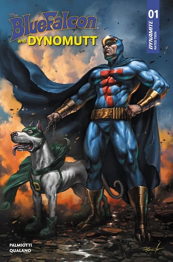 Cover image for THE BLUE FALCON & DYNOMUTT #1 CVR A LUCIO PARRILLO