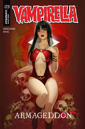 Cover image for VAMPIRELLA ARMAGEDDON #3 CVR B LESLEY LEIRIX LI
