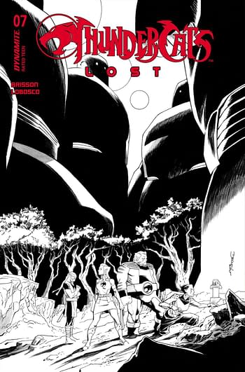 Cover image for THUNDERCATS LOST #7 CVR H 10 COPY INCV SHALVEY LINE ART