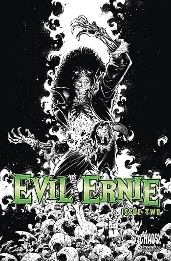 Cover image for EVIL ERNIE #2 CVR C 10 COPY INCV TAN B&W INCV