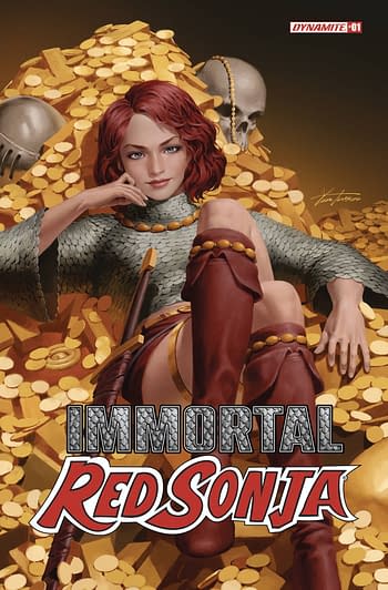 Cover image for IMMORTAL RED SONJA #1 CVR B YOON