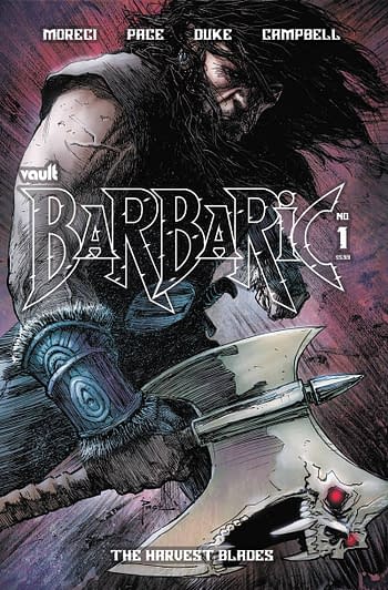 Cover image for BARBARIC HARVEST BLADEES ONE SHOT CVR B PACE