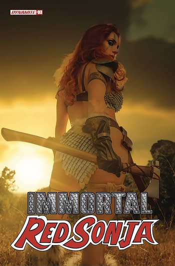Cover image for IMMORTAL RED SONJA #3 CVR E COSPLAY