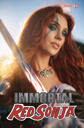 Cover image for IMMORTAL RED SONJA #4 CVR E COSPLAY