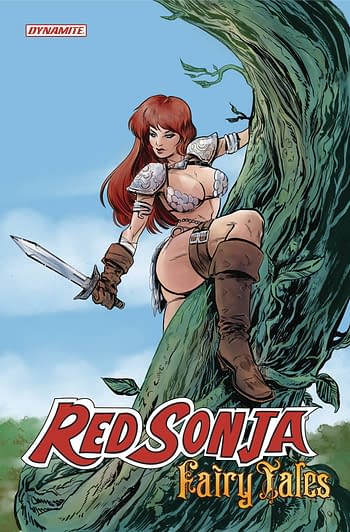 Cover image for RED SONJA FAIRY TALES ONE SHOT CVR A LEE