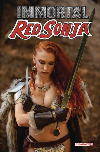 Cover image for IMMORTAL RED SONJA #5 CVR E COSPLAY