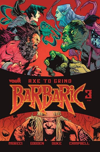 Cover image for BARBARIC AXE TO GRIND #3 CVR A GOODEN