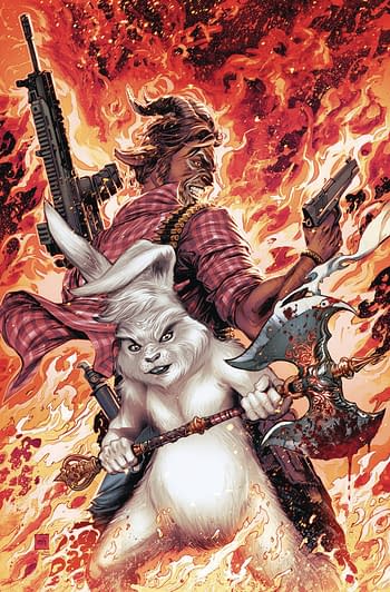 Cover image for MAN GOAT & BUNNYMAN BEWARE THE PIGMAN #3 (OF 3) CVR A MIKE K