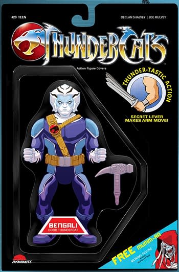Cover image for THUNDERCATS #20 CVR F ACTION FIGURE DREW MOSS