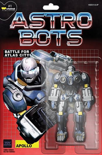 Cover image for ASTROBOTS #1 (OF 5) CVR F 10 COPY INCV ACTION FIGURE HOMAGE