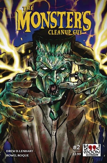 Cover image for MONSTERS CLEAN UP GUY #2 (OF 2) CVR E DENNIS R. VALENCIA