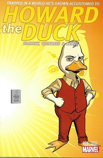 Howard the Duck #1 Evolution of Howard Incentive Variant Front Cover