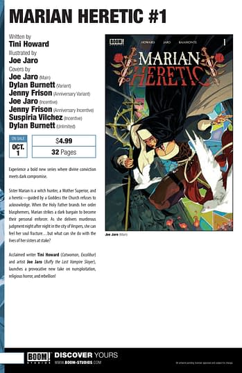 Boom Studios October 2025