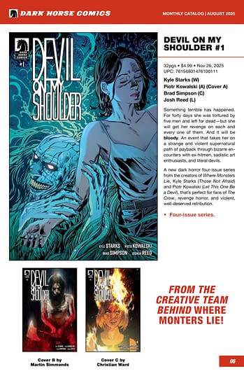 Dark Horse Comics October 2025 Solicits