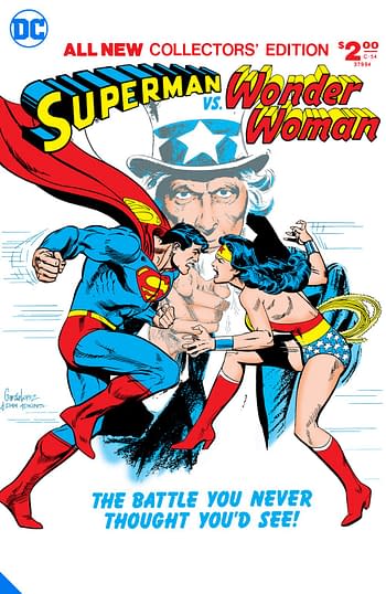 Superman Vs Wonder Woman, one of many DC Big Books in 2020 and 2021