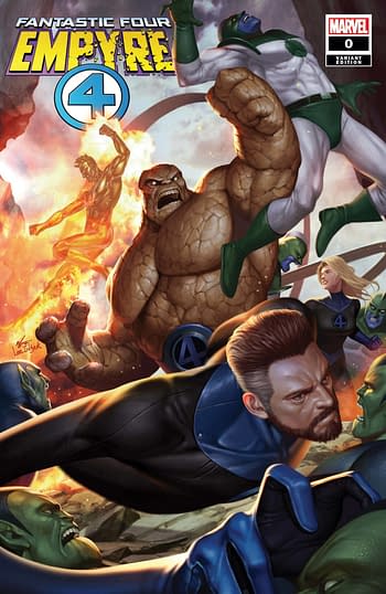 Empyre #0: Fantastic Four Inhyuk Lee Variant Cover