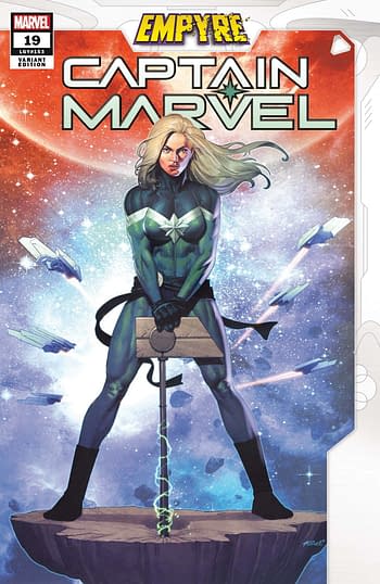 Captain Marvel #19 Empyre Variant Cover