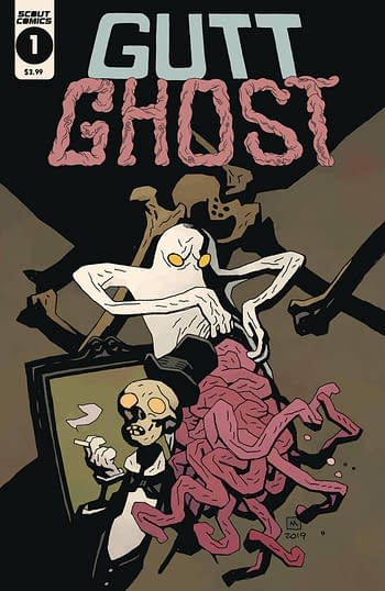 Gutt Ghost Trouble With Sawbuck Skeleton Society #1 Mike Mignola Variant Cover