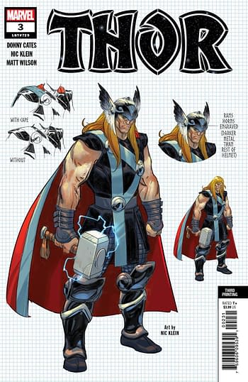 Thor #3 Third Print Design Variant Cover