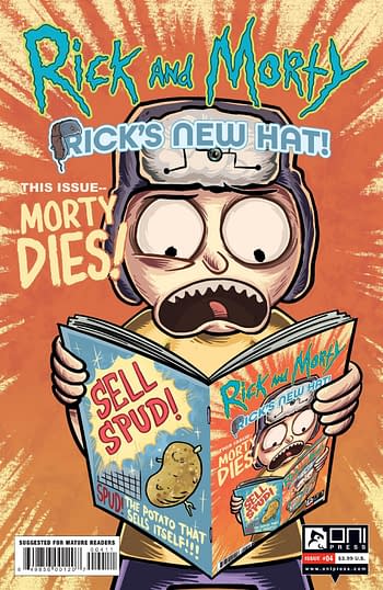 Cover image for RICK AND MORTY RICKS NEW HAT #4 CVR A STRESING