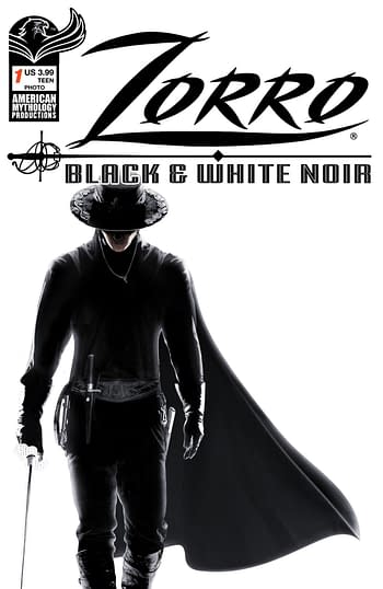 Cover image for ZORRO BLACK & WHITE NOIR #1 CVR C PHOTO