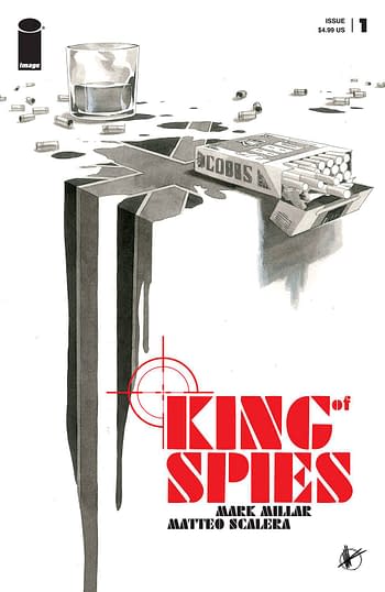 Cover image for KING OF SPIES #1 (OF 4) CVR B SCALERA B&W (MR)