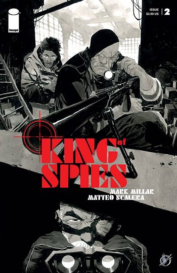 Cover image for KING OF SPIES #2 (OF 4) CVR B SCALERA B&W (MR)