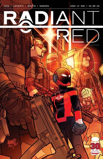 Cover image for RADIANT RED #4 (OF 5) CVR A LAFUENTE & MUERTO