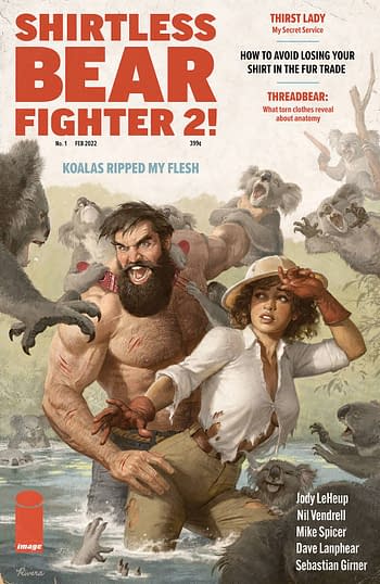 Cover image for SHIRTLESS BEAR-FIGHTER 2 #1 (OF 7) CVR D 10 COPY INCV RIVERA
