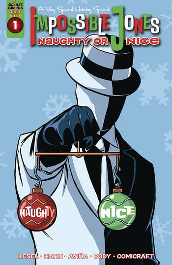 Cover image for IMPOSSIBLE JONES NAUGHTY OR NICE #1 CVR B HAHN