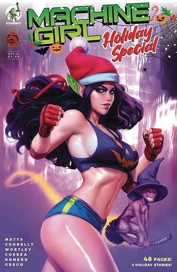 Cover image for MACHINE GIRL HOLIDAY SPECIAL CVR A NOOBOVICH (MR)