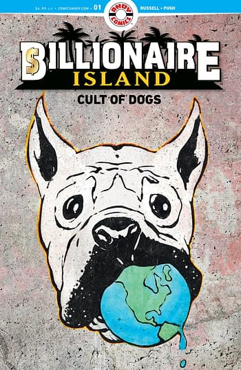 Cover image for BILLIONAIRE ISLAND CULT OF DOGS #1 (OF 6) CVR A PUGH (MR)
