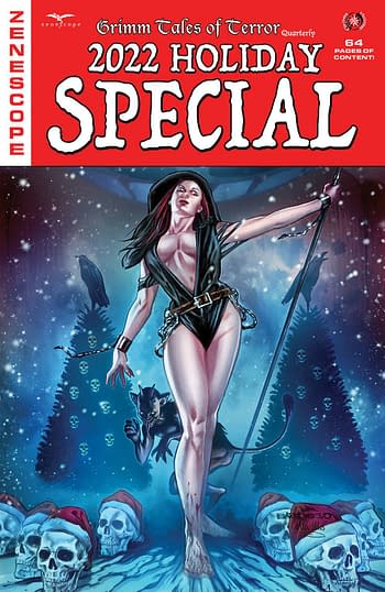 Cover image for TALES OF TERROR QUARTERLY 2022 HOLIDAY SPECIAL CVR A BARRION