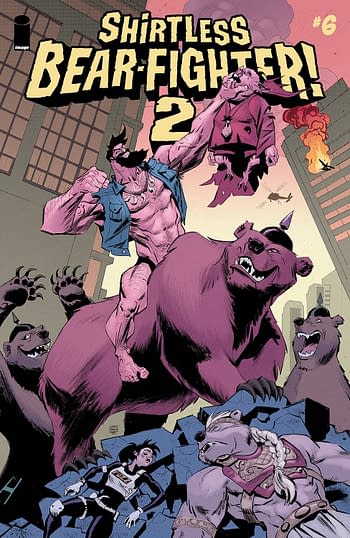Cover image for SHIRTLESS BEAR-FIGHTER 2 #6 (OF 7) CVR B GREEN