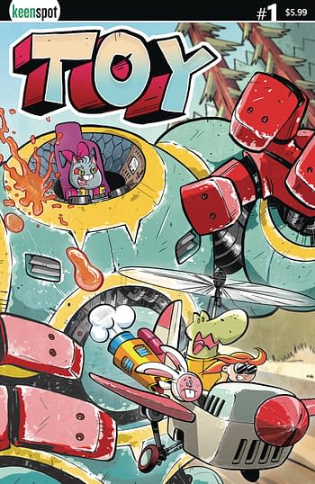 Cover image for TOY #1 CVR A KITTY MECHSUIT ATTACK