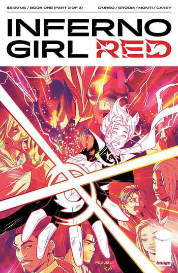 Cover image for INFERNO GIRL RED BOOK ONE #3 (OF 3) CVR A DURSO & MONTI MV