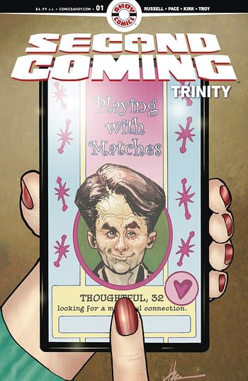 Cover image for SECOND COMING TRINITY #1 (OF 6) CVR B UNLOCKABLE CHAYKIN (MR