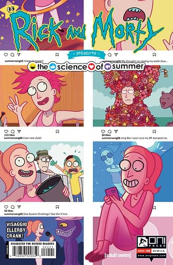 Cover image for RICK AND MORTY PRESENTS SCIENCE OF SUMMER #1 CVR B ALLNAT (M