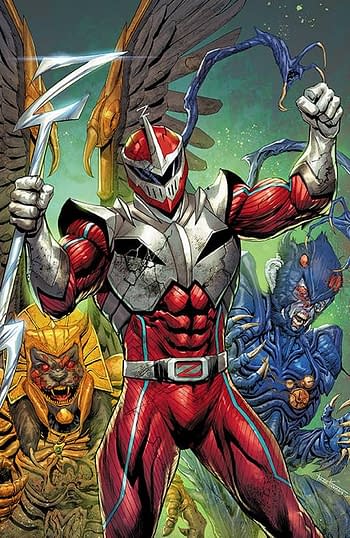 Cover image for MIGHTY MORPHIN POWER RANGERS #111 CVR H 100 COPY INCV