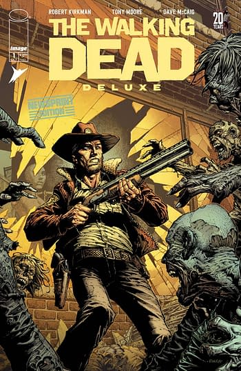Cover image for WALKING DEAD DELUXE #1 NEWSPRINT ED (ONE-SHOT) (MR)