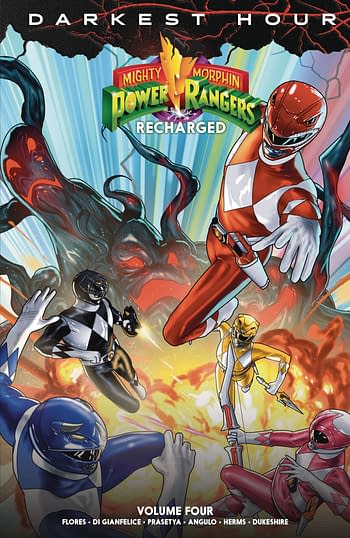 Cover image for MIGHTY MORPHIN POWER RANGERS RECHARGED TP VOL 04