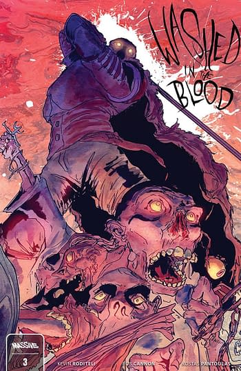 Cover image for WASHED IN THE BLOOD #3 (OF 3) CVR B CANNON CONNECTING (MR)