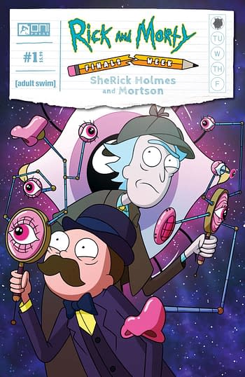 Cover image for RICK AND MORTY SHERICK HOLMES AND MORTSON #1 CVR B MURPHY (M