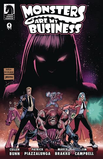 Cover image for MONSTERS ARE MY BUSINESS & BUSINESS IS BLOODY #4