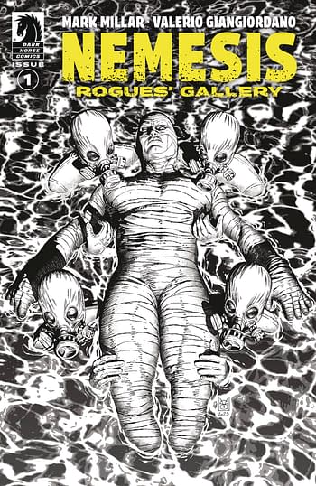 Cover image for NEMESIS ROGUES GALLERY #1 CVR B 10 COPY B&W